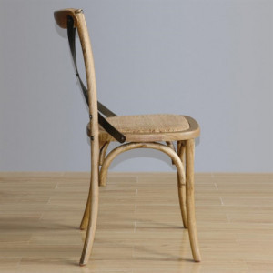 Wooden Chairs with Crossed Backrest - Natural - Bolero - Fourniresto