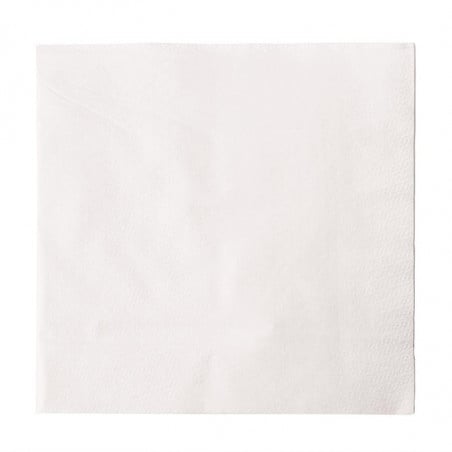 Servettpapper för snacks i vitt papper 1-lagers 330 x 330 mm - Förpackning med 5000 - FourniResto