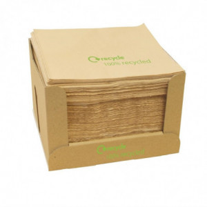 Double Thickness Recycled Paper Napkins - Pack of 2000 - FourniResto