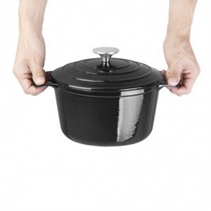 Round Black Casserole Dish - 3.2L - Vogue