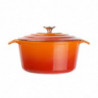 Stor Rund Orange Gryta - 4L - Vogue