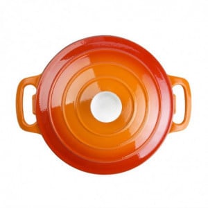 Large Round Orange Dutch Oven - 4L - Vogue