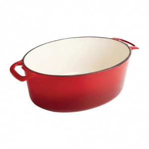 Cocotte Ovale Punainen - 5L - Vogue