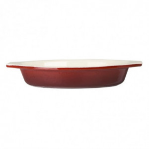 Oval Red Gratin Dish - 650ml - Vogue