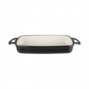 Rectangular Black Cast Iron Dish - 1.8 L - Vogue