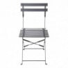 Steel Terrace Chairs - Black - Set of 2 - Bolero - Fourniresto