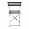 Steel Terrace Chairs - Black - Set of 2 - Bolero - Fourniresto