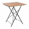 Pöytä bistro neliömuotoinen puujäljitelmä - 600mm - Bolero - Fourniresto