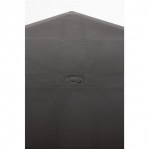 Fyrkantigt bord med svarta aluminiumben 750mm - Bolero - Fourniresto