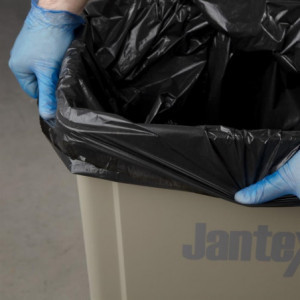 Svarta soppåsar - 70L - Förpackning med 200 - Jantex