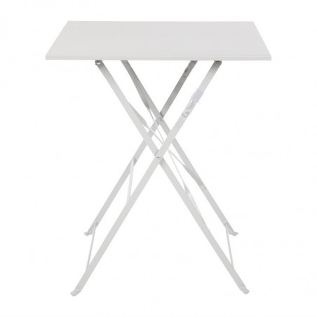 Table de terrasse carrée en acier - grise - 600mm - Bolero - Fourniresto