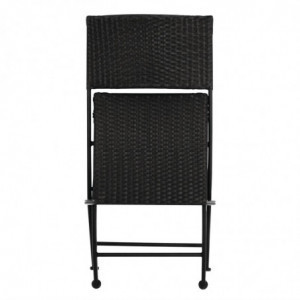 Folding rattan chairs - Set of 2 - Bolero - Fourniresto