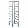 Trolley for Stainless Steel Dish Racks - 8 Levels - Tournus