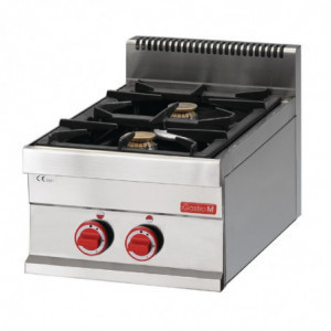 Fourneau 2 polttimen kaasuliesi 650 - Gastro M - Fourniresto