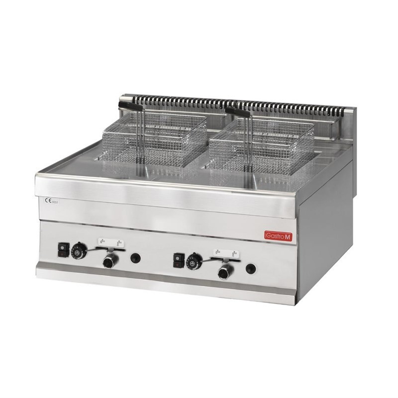 Friteerauskeitin kaasulla 2 x 8L - L 650 mm - Gastro M