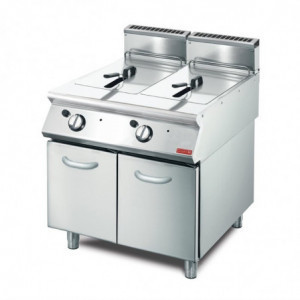 Friteerauskeitin kaasu 2 x 13 L - P 700 mm - Gastro M