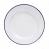 Assiette plate en acier émaillé 245mm - Lot de 6 - Olympia - Fourniresto