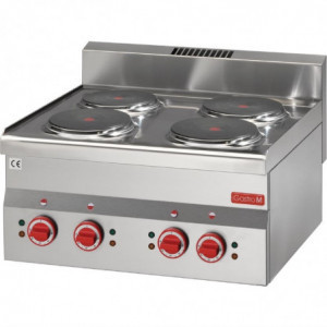 Fourneau 4 Plattor Elektriska Att Placera 600 - Gastro M