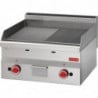 Plancha Gas Plate Half Smooth Half Grooved- L 600 x P 600mm - Gastro M