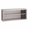 Open Wall-mounted Stainless Steel Cabinet - W 800 x D 400mm - Gastro M
