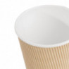 Cups Hot Drinks Insulated Corrugated Light Brown - 340ml - Pack of 500 - Fiesta