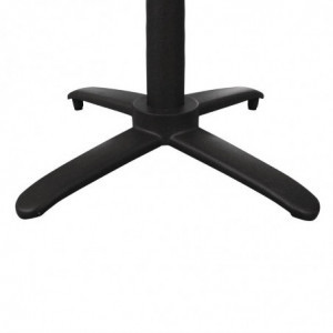 Folding Black Aluminium Table Leg - L 480mm - Bolero