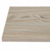 Square Light Wood Effect Table Top - 700 mm - Bolero