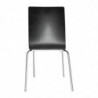 Black square back chair - Set of 4 - Bolero - Fourniresto