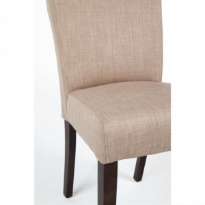 Contemporary chair in natural jute canvas - Set of 2 - Bolero - Fourniresto