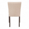 Contemporary chair in natural jute canvas - Set of 2 - Bolero - Fourniresto