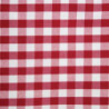 Square tablecloth with red checkered pattern in polyester 1320 x 1320mm - Mitre Essentials - Fourniresto