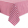 Rutig röd fyrkantig duk i polyester 1780 x 1780mm - Mitre Essentials - Fourniresto