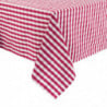 Square tablecloth with red checkered pattern in polyester 1780 x 1780mm - Mitre Essentials - Fourniresto