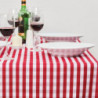 Rutig röd fyrkantig duk i polyester 1780 x 1780mm - Mitre Essentials - Fourniresto