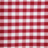 Rutig röd fyrkantig duk i polyester 1780 x 1780mm - Mitre Essentials - Fourniresto
