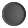 Non-slip round black fiberglass tray 280mm - Olympia KRISTALLON - Fourniresto