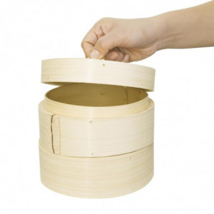 Ångkokare i bambu 15,2 cm - Vogue - Fourniresto
