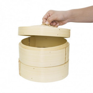 Ångkokare i bambu 20,3 cm - Vogue - Fourniresto