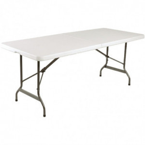 Hopfällbart vitt bord i mitten 1829mm - Bolero - Fourniresto