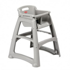 Staplingsbar hög stol platina - Rubbermaid - Fourniresto