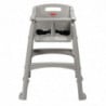 Staplingsbar hög stol platina - Rubbermaid - Fourniresto