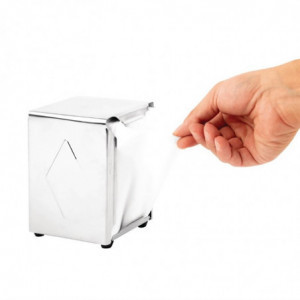 Stainless steel napkin dispenser - Olympia - Fourniresto