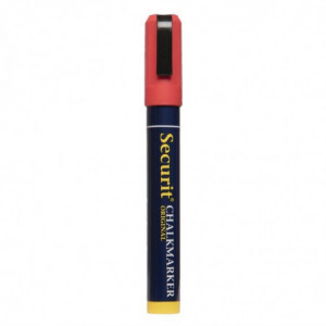 Chalk marker 6mm red - Securit - Fourniresto