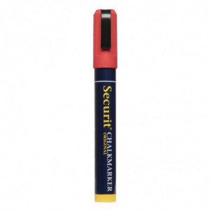 Chalk marker 6mm red - Securit - Fourniresto