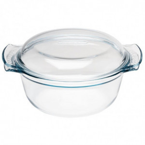 Cocotte ronde en verre 3,5L - Pyrex - Fourniresto