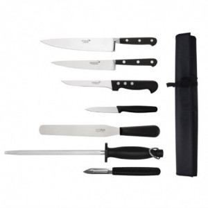 Set med 7 knivar med fodral - DEGLON