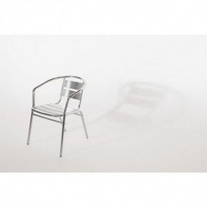 Pinottavat alumiiniset tuolit - 4 kpl - Bolero - Fourniresto