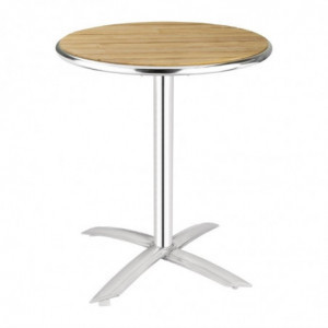 Pöytä, jonka halkaisija on 60 cm ja taitettava puulevy - Bolero - Fourniresto