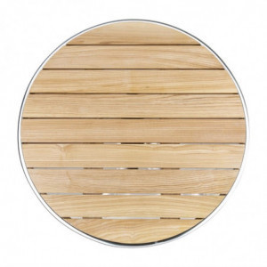 Folding wooden table top Ø 60 cm - Bolero - Fourniresto