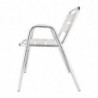 Stackable Aluminum Chairs - Set of 4 - Bolero - Fourniresto